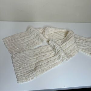 Talbots EMBELLISHED CABLE-KNIT SCARF